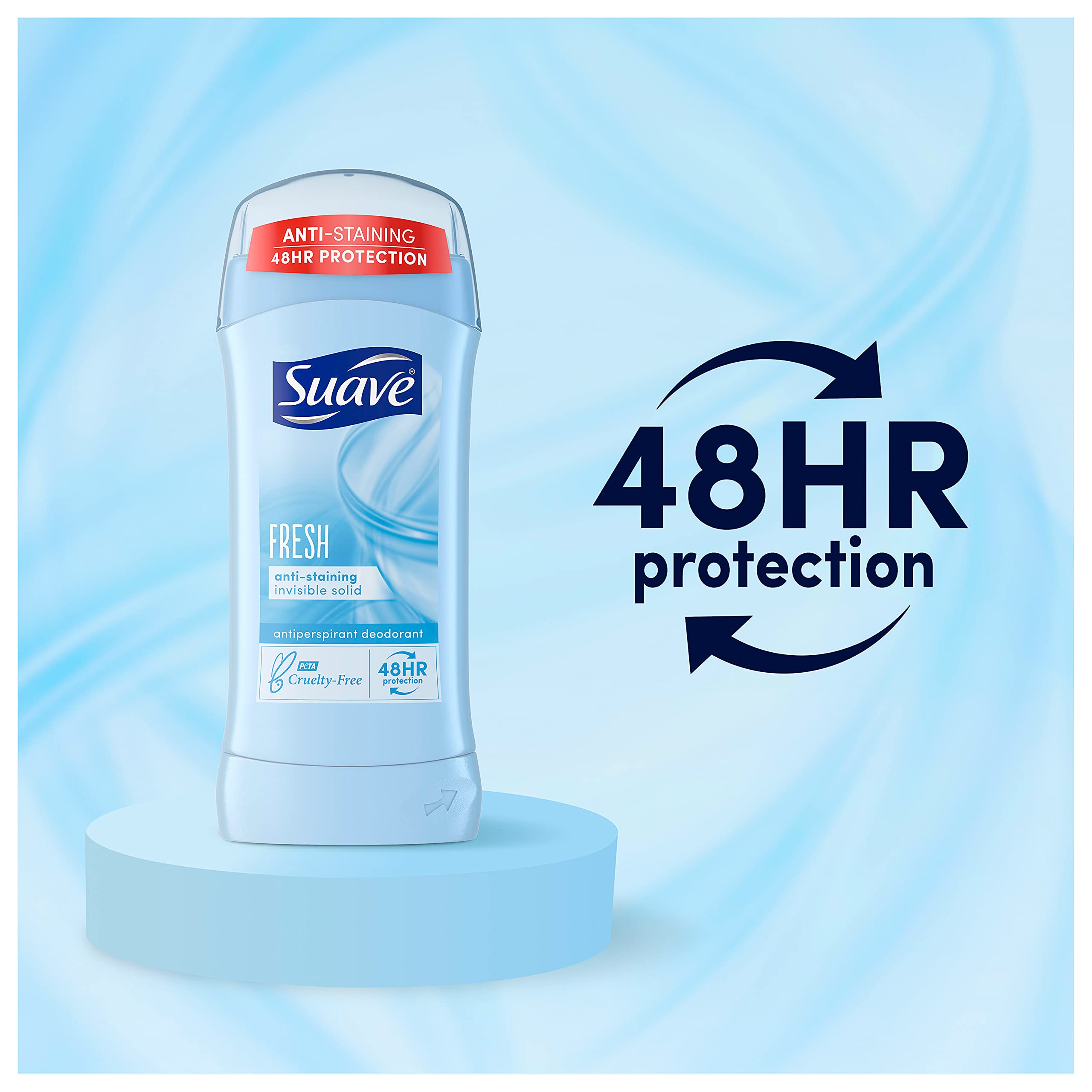 Suave Antiperspirant Deodorant, Shower Fresh 2.6 oz, Twin Pack